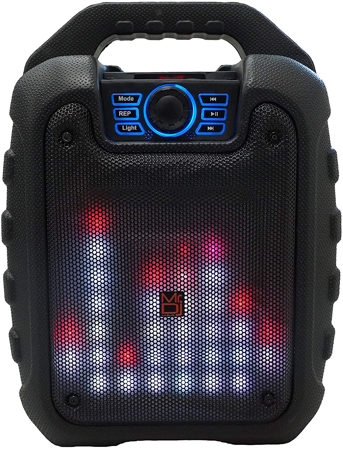 MR. DJ DISCO 5.25" portable speaker w/ Bluetooth rechargeable battery & led light