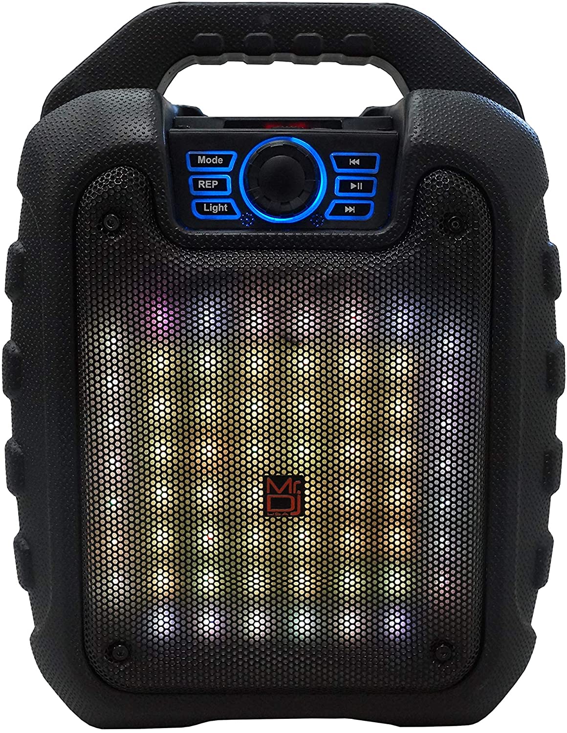 MR. DJ DISCO 5.25 Inch portable speaker w/ Bluetooth rechargeable battery & led light