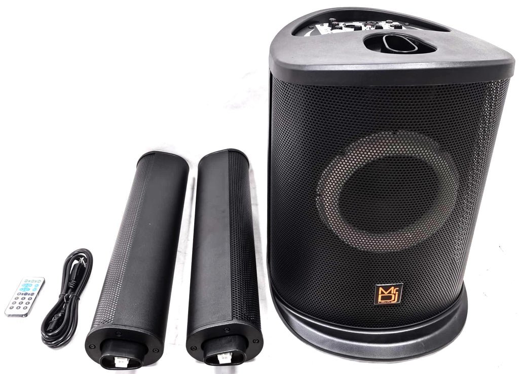 MR DJ ELITE All-In-One 8" Portable Bluetooth Line Column Array Speaker