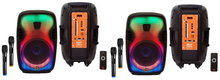 Load image into Gallery viewer, 2 MR DJ FLAME3500LED PRO Portable 15" 2-Way Full-Range Powered/Active DJ PA Multipurpose Live Sound Loudspeaker