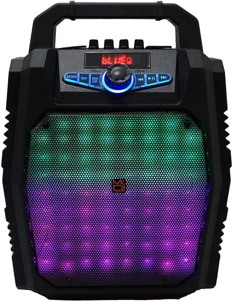 MR DJ 8" Loud Portable Boombox Bluetooth PA Speaker Big LED 1000W