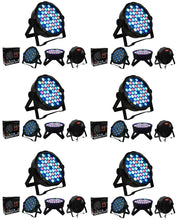 Load image into Gallery viewer, 6 MR DJ MEGA354 Slim Disco DJ Party Club Stage Show Lighting Flat Par Wash Lighting