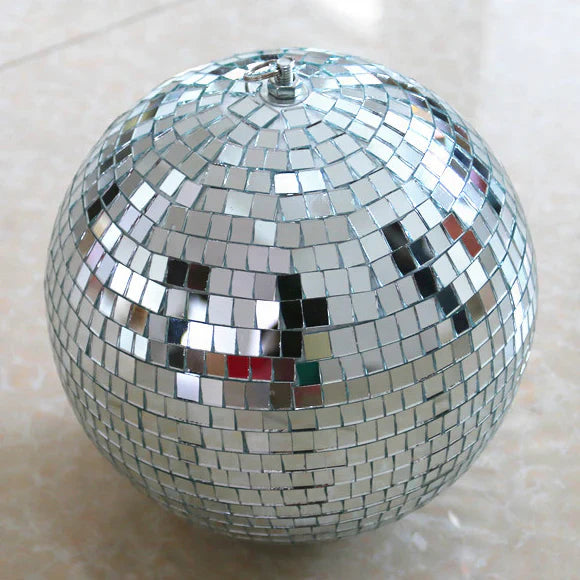 MR DJ MB12 12" mirror ball covered in 1/4-inch mirrored glass + Motor