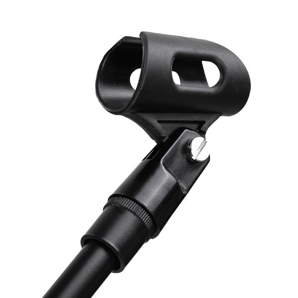 MR DJ MS800 Universal Heavy-Duty Tripod Microphone Stand with Mic Holder Clips