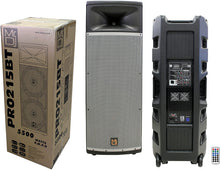 Load image into Gallery viewer, 2 MR DJ PRO215BT PA DJ Dual 15" Full-Range Powered/Active Multipurpose Loudspeaker