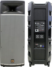 Load image into Gallery viewer, 2 MR DJ PRO215BT PA DJ Dual 15" Full-Range Powered/Active Multipurpose Loudspeaker