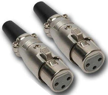 Load image into Gallery viewer, Mr. Dj XLRFH2 2 XLR Female Head 3 Pin Connector Allows for Speaker, Microphone Cables, and Mixer, DMX
