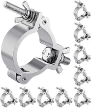 Load image into Gallery viewer, 10 MR Truss C200 Premium Truss Clamp Stage Light Clamp, 2 Inch Aluminum Light Clamps for Truss, Heavy Duty 220lb LED Par Light Moving Head Lighting Clamps, Fit for 48-52mm OD Tube/Pipe