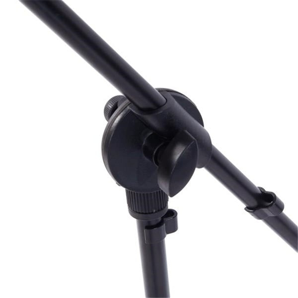 MR DJ MS800 Universal Heavy-Duty Tripod Microphone Stand with Mic Holder Clips