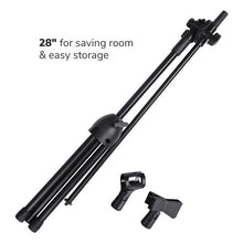 Load image into Gallery viewer, MR DJ MS800 Universal Heavy-Duty Tripod Microphone Stand with Mic Holder Clips