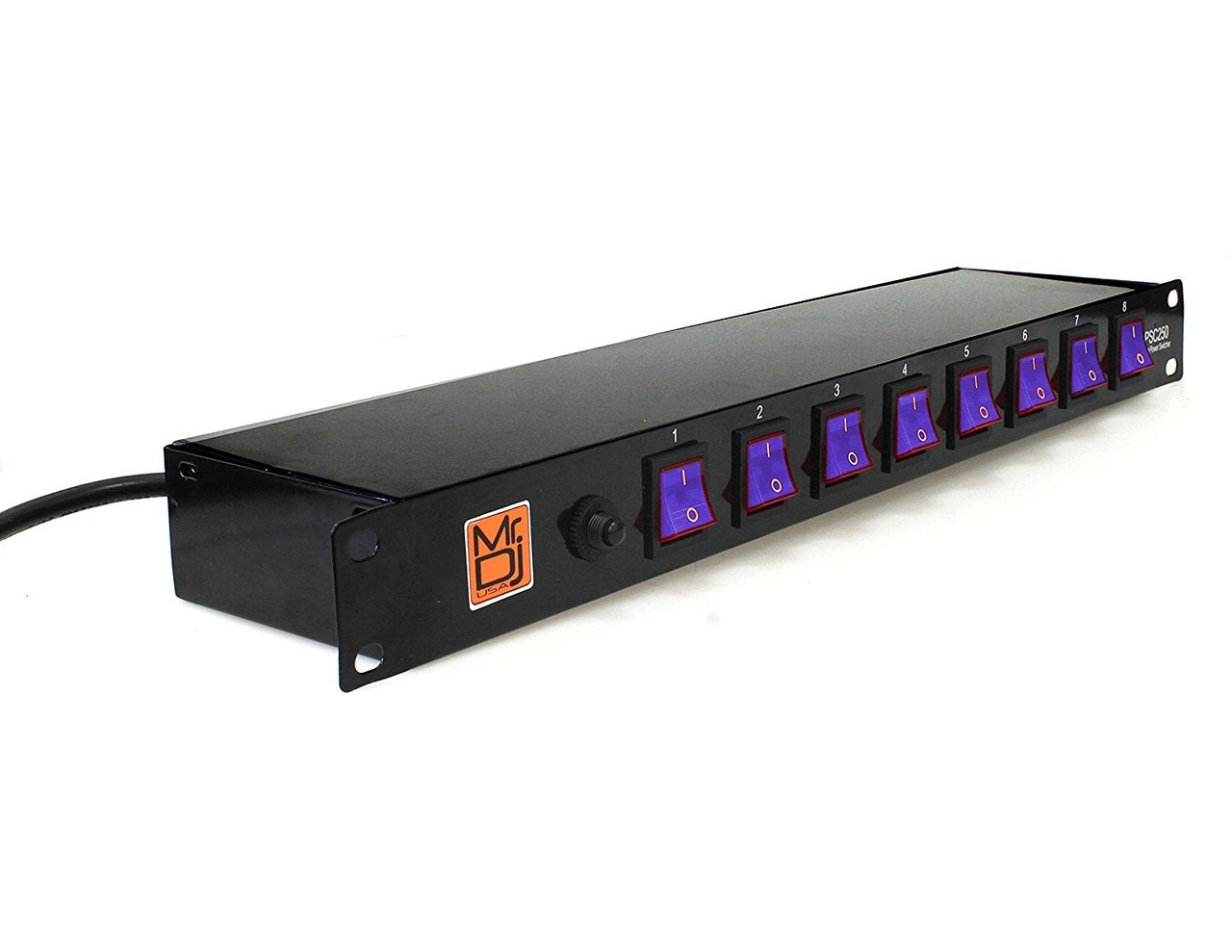 MR DJ PSC350 Professional 8-Outlet Rack Mount Power Conditioner Power Distribution Unit Surge Protector Power Center