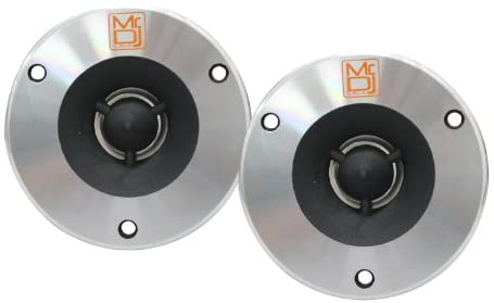 Mr. Dj HDT500S 600W Pair Slim 4-Inch Titanium Bullet High Compression Tweeter for Car, Van, ATV, UTV, Marine, Boat, Motorcycle, Motorsports, and Competition
