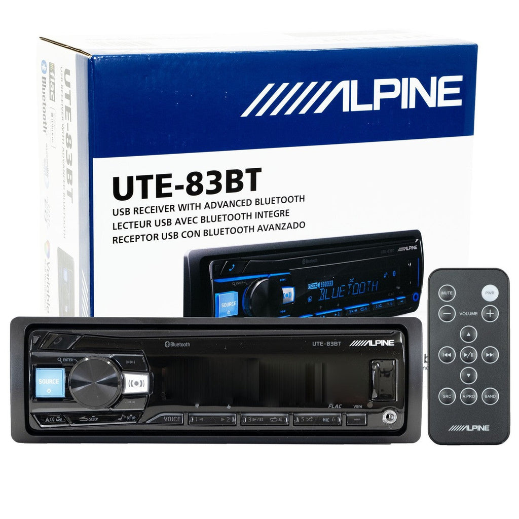 ALPINE UTE-83BT Digital Media Advanced Bluetooth Car Receiver w/AUX/USB+Remote