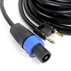 Load image into Gallery viewer, MR DJ CBSM12 12 Feet PRO PA DJ Speakon Male to Banana Plug Speaker Cable