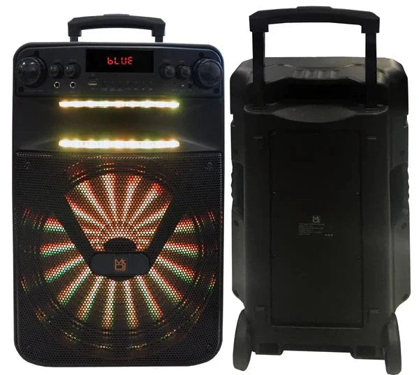MR DJ ART Bluetooth Speaker 12" Portable Speaker with Bluetooth/Rechargeable Battery and App Control