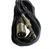 MR DJ CQSXM3 3' Pro PA DJ Karaoke XLR Male to 1/4