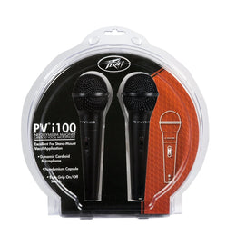 Peavey PVi 100 (2 Pack) Dynamic Cardioid Microphone XLR Input