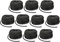 MR DJ Heavy-Duty 14 Black Split Wire Loom Tubing - 1/4" Split Loom, 100 Feet Roll