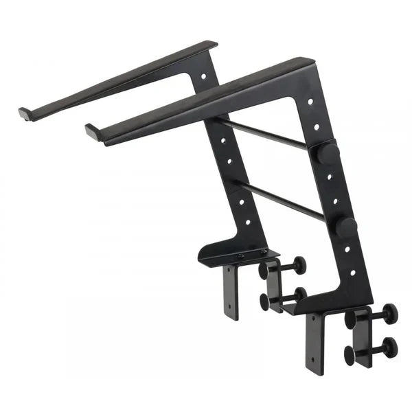 MR DJ LTS109SI Laptop Computer Stand Silver Mobile Disc Jockey PC Table Rack Mount Clamp Bracket