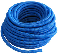 Load image into Gallery viewer, Absolute SLT14BL 100' 1/4" 6.35mm Blue Split Wire Loom Conduit Tubing Sleeve Tube