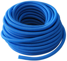 Load image into Gallery viewer, Absolute SLT14BL 100' 1/4" 6.35mm Blue Split Wire Loom Conduit Tubing Sleeve Tube