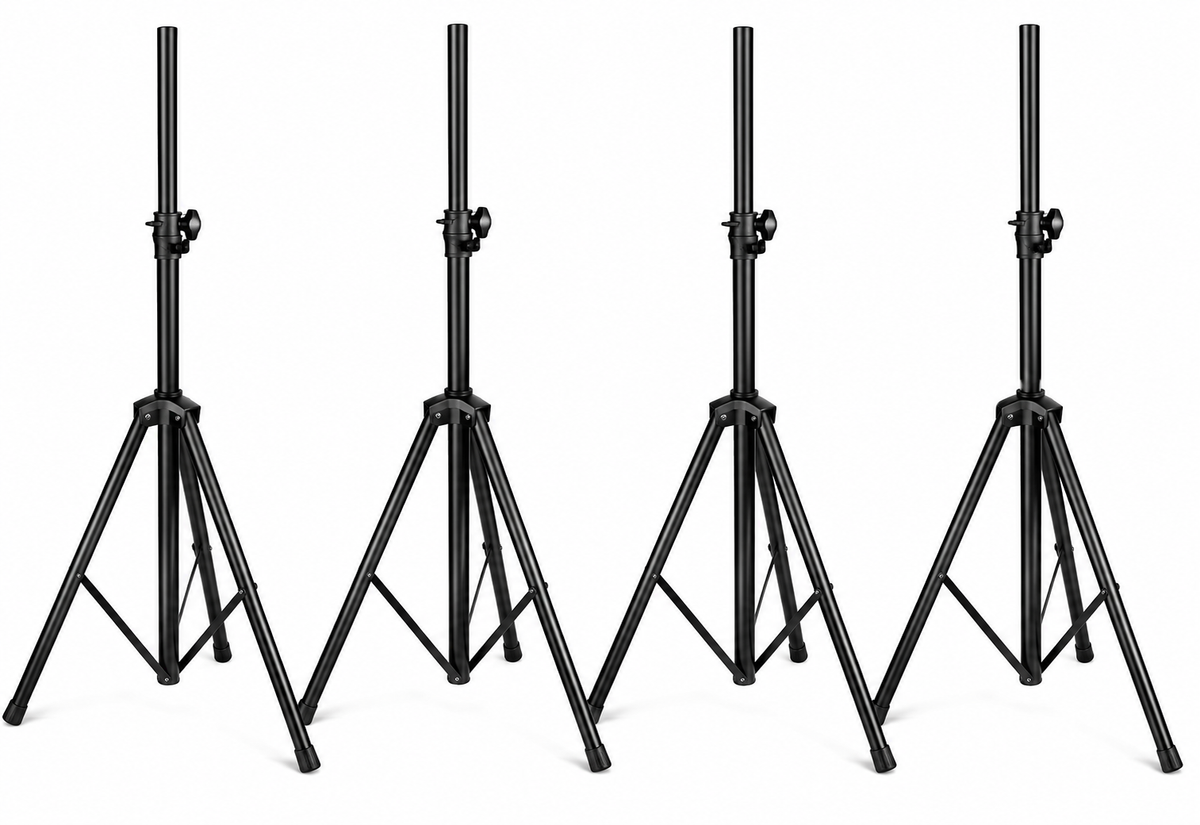 4 MR DJ SS300B Pro Audio DJ Tripod Heavy Duty Speaker Stands