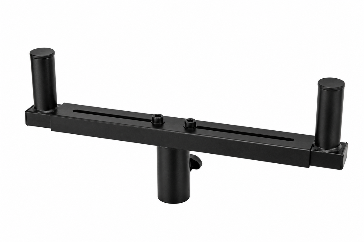 2 MR DJ SSD80 Universal Dual Speaker Pole Mount Adjustable Bars for PA/DJ Speaker Cabinets