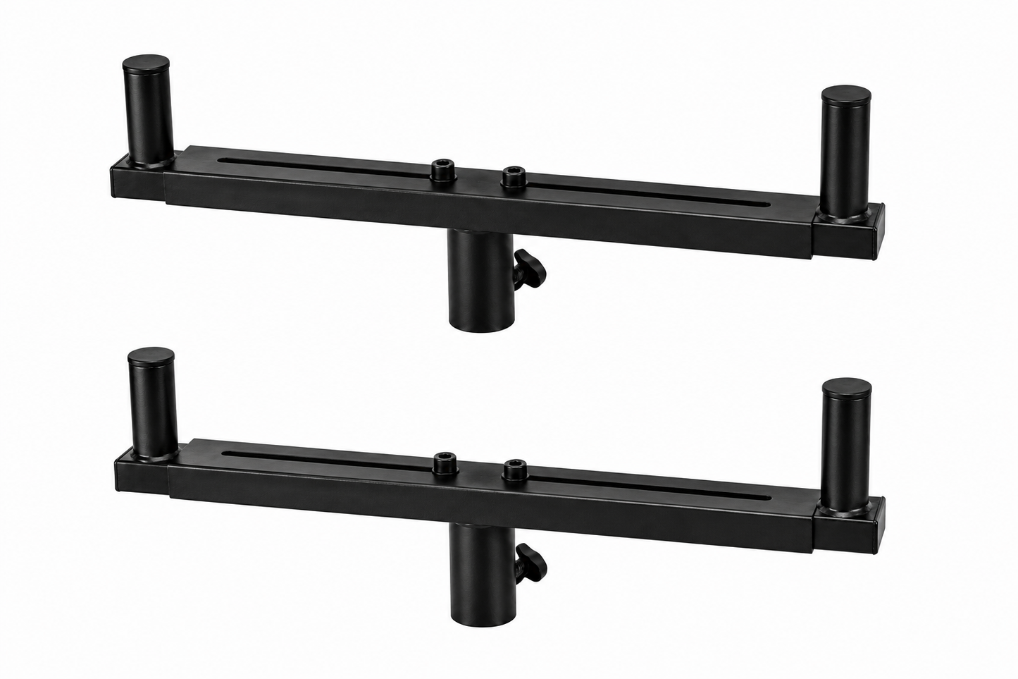 2 MR DJ SSD80 Universal Dual Speaker Pole Mount Adjustable Bars for PA/DJ Speaker Cabinets