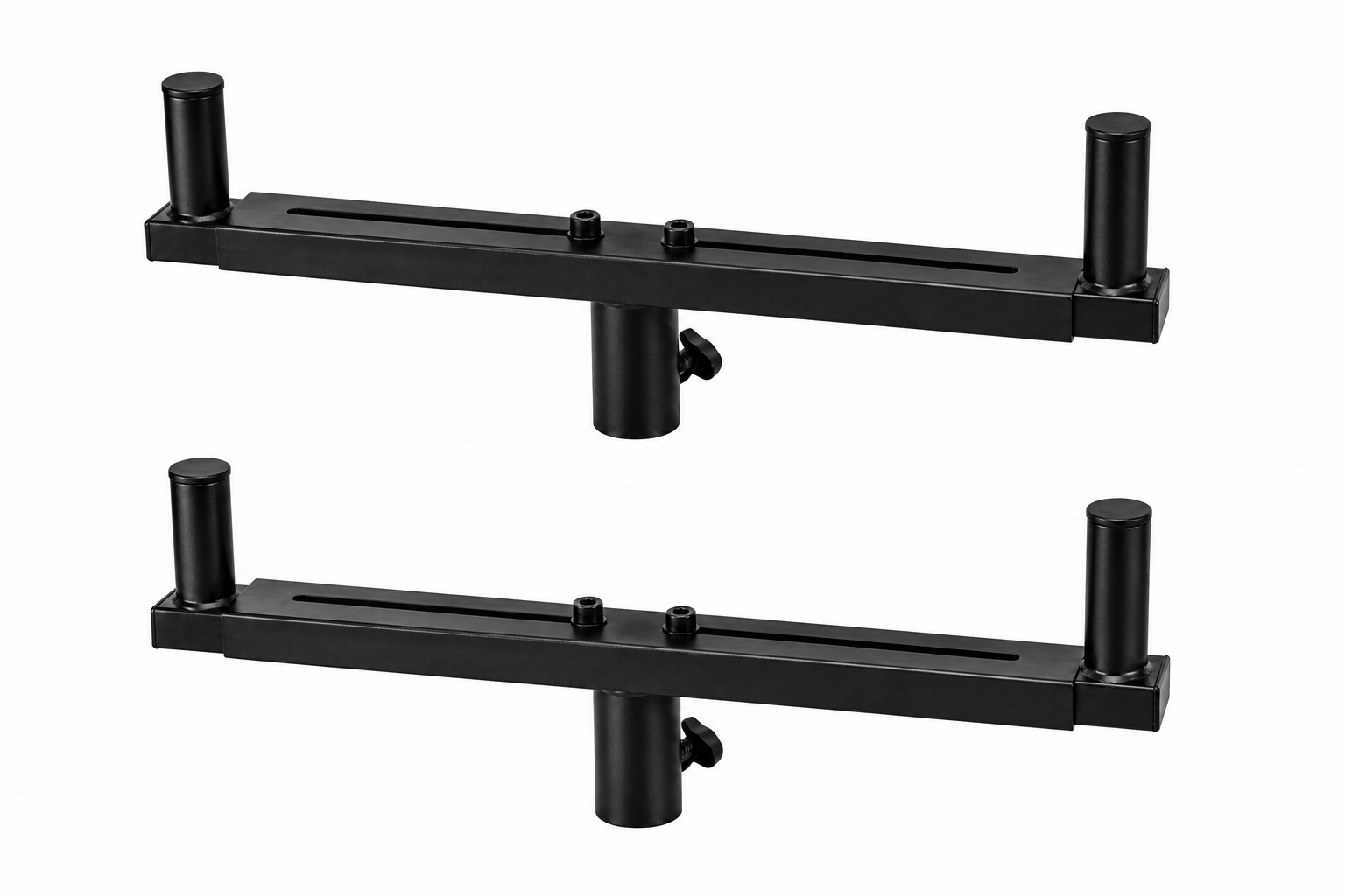 2 MR DJ SSD80 Universal Dual Speaker Pole Mount Adjustable Bars for PA/DJ Speaker Cabinets