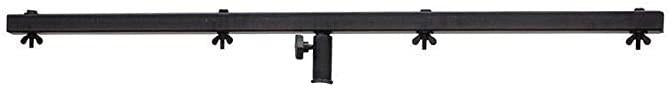 4 Ft square lighting cross bar for tripod speaker light stands, supports multiple lights securely.