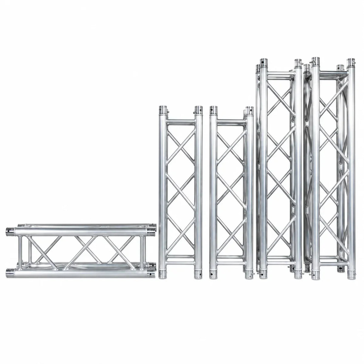 MR DJ DTSQ410 4.10' x 12" Universal Straight Square Tubing Box Aluminum Lighting Trussing Segment for Pro Lighting