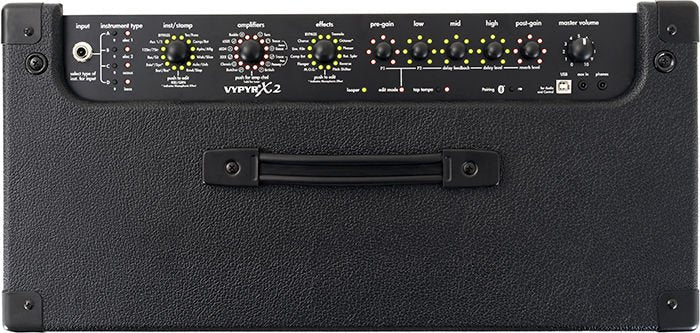 Peavey VYPYR X2 Guitar Modeling Amp + Sanpera II Footswitch+ Isntrument Cable + Phone Holder