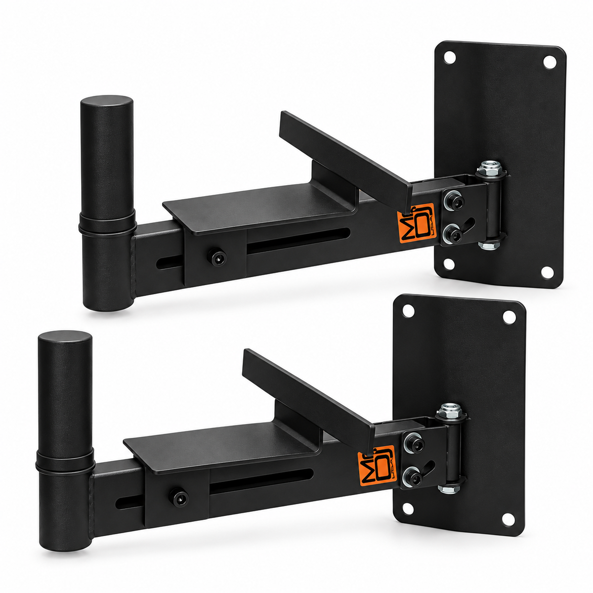 2 MR DJ WM650 Universal Adjustable Speaker Mount Bracket Pole & stabilizer bracket