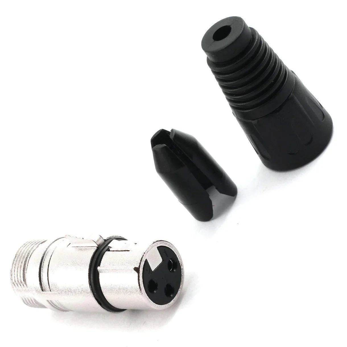 MR DJ XLRFH10 10 3-Pin XLR Female Connector Heads for Audio Microphone & DMX Cable Applications