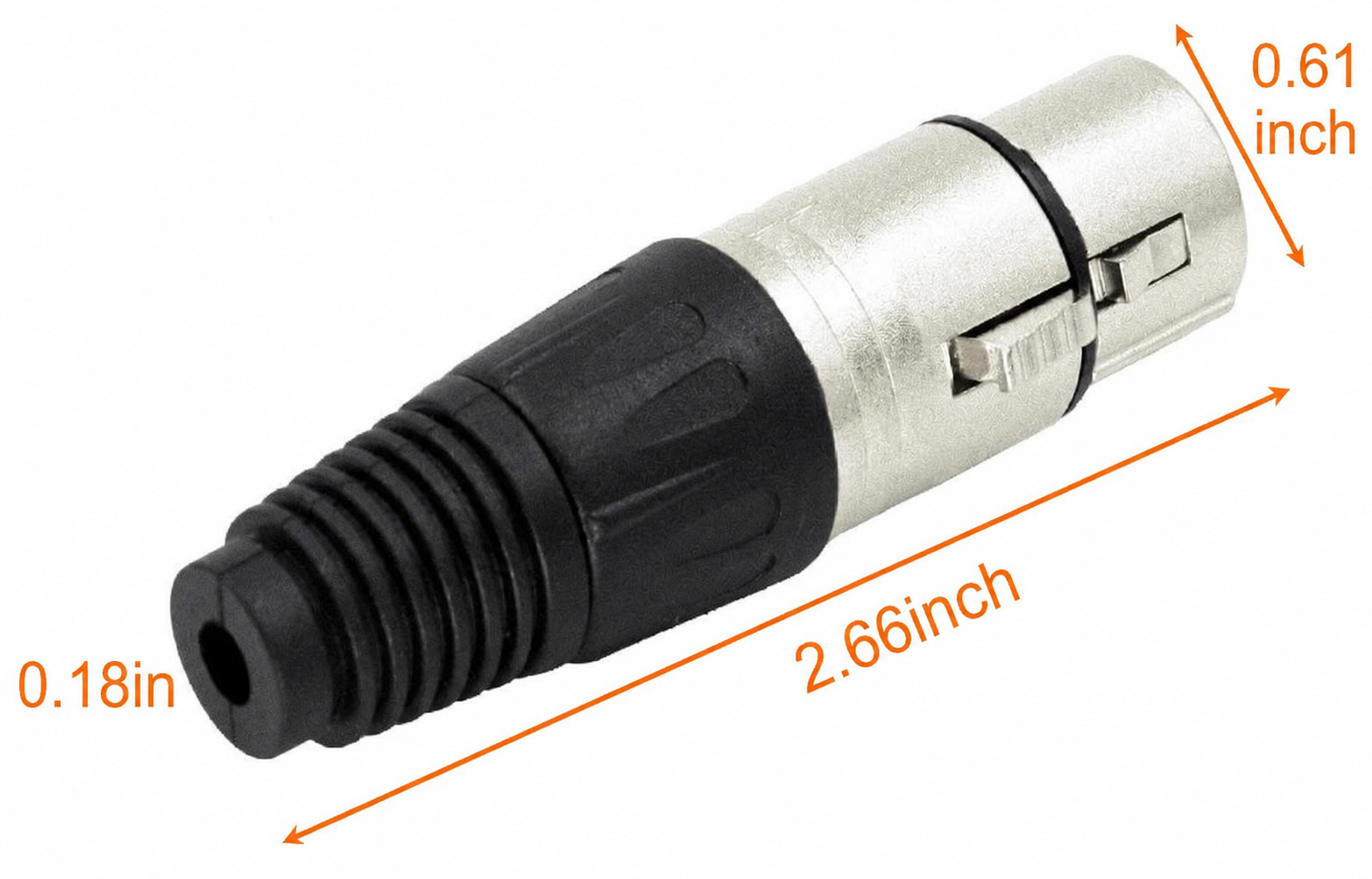 Mr. Dj XLRFH2 2 3-Pin XLR Male Female Microphone Audio Cable Connector Solder Snake Plug Mic XLR Adapter Connectors