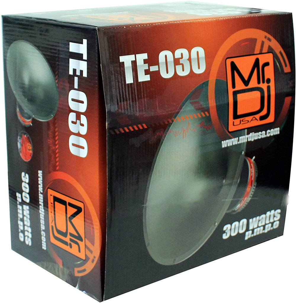 MR DJ TE-030<br/> 12" 300 Watts Piezo Compression Horn Tweeters Driver for PA DJ Speakers