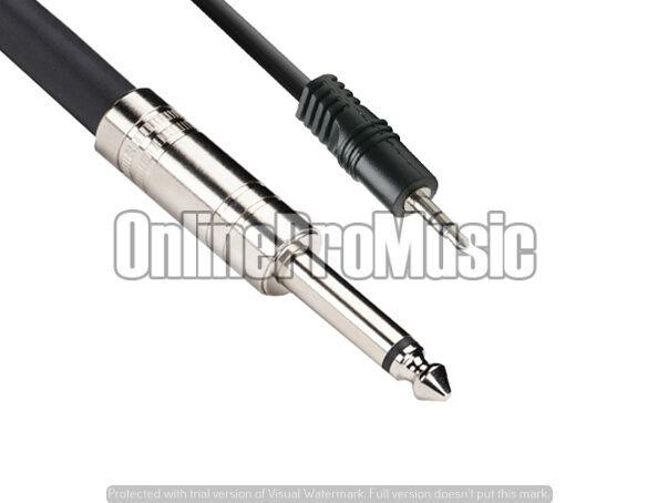 Mr Dj CEQS3 <BR/>3 FEET Cable 1/4" TRS (Stereo) to 1/8" Mini TRS (Stereo)