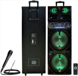 Mr. Dj EMERALD<br/> 3-Way Dual 12” Portable Active Speaker, Max Power 5000 Watts
