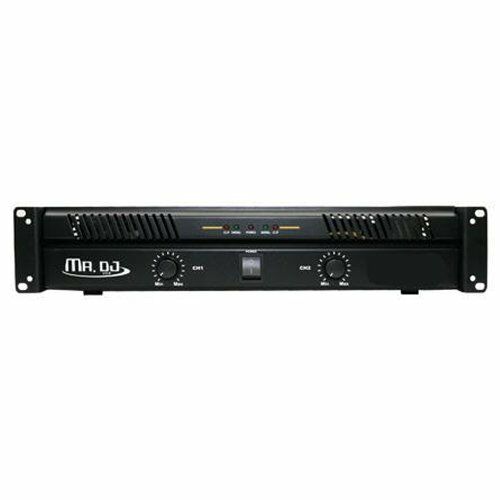 MR DJ AMP-8800 <BR/>2500W MAX, 2-channel 1200 watts RMS bridgeable dynamic series PA DJ power amplifier