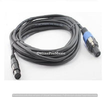 Load image into Gallery viewer, MR DJ 50ft Speakon Plug Male to XLR Jack Female Extension Cable