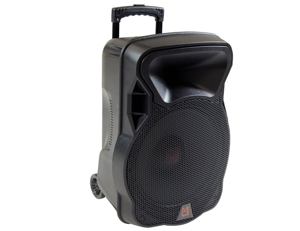 MR DJ DSP4000 <BR/>15" 2 Way Portable Speaker with Bluetooth, FM Radio, USB/SD & DSP Player Technology
