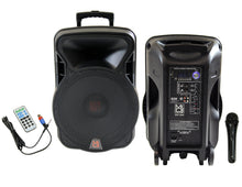 Load image into Gallery viewer, MR DJ DSP4000 &lt;BR/&gt;15&quot; 2 Way Portable Speaker with Bluetooth, FM Radio, USB/SD &amp; DSP Player Technology