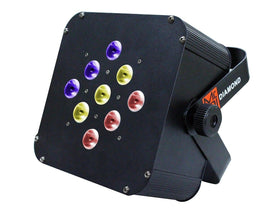 MR DJ DIAMOND 9-IR LED Lighting Fixture DMX-6 Channels LED Color Change Stage Lighting
