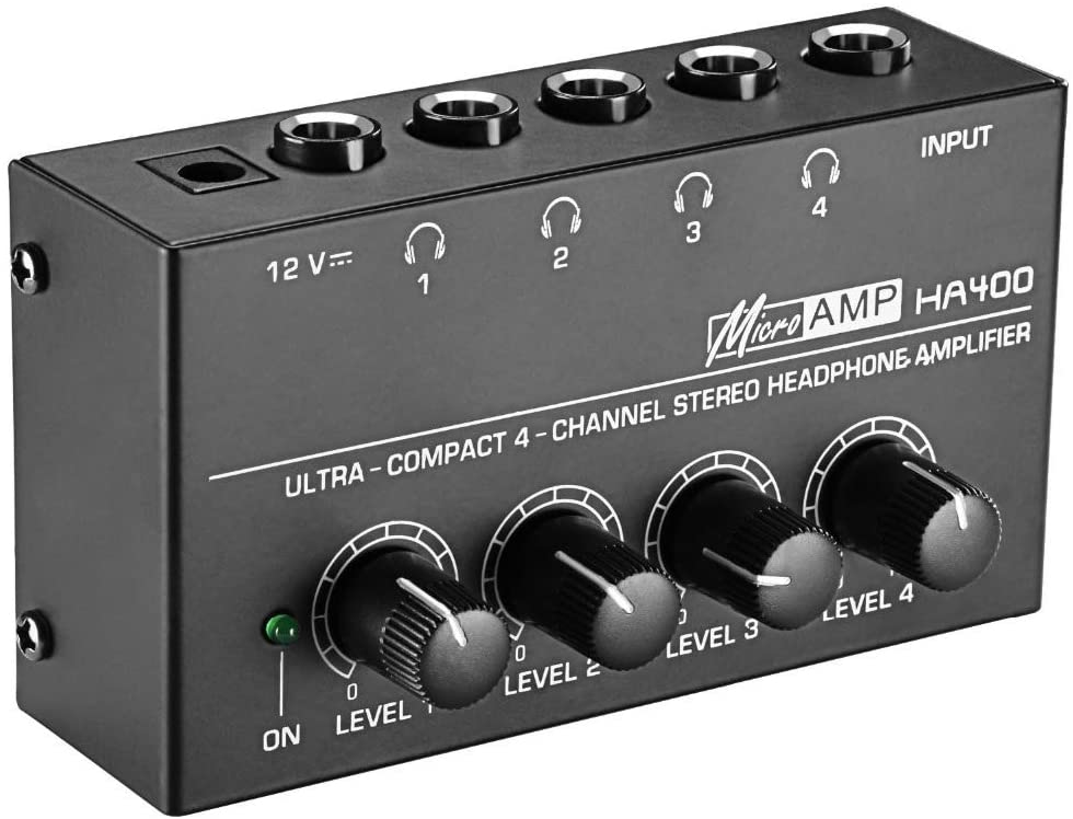 MR DJ Microamp HA400 Headphone Amplifier<BR/> HA400 Microamp is an ultra-compact 4-channel stereo headphone amplifier