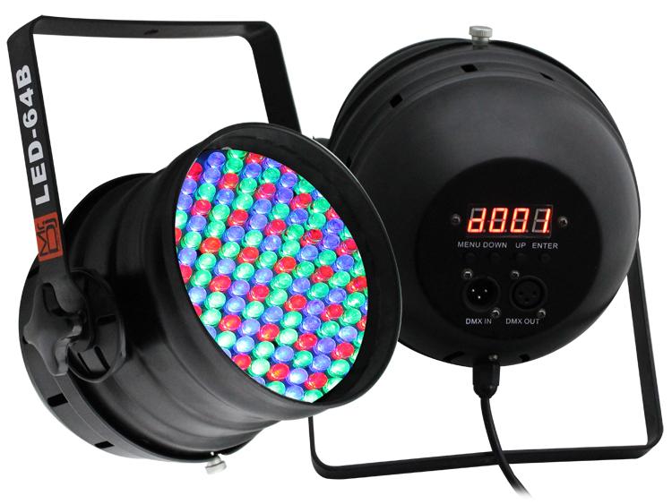 Mr Dj LED64B PAR64 <Br/>DMX 6-Channel Dimmer/Strobe Automatic Running 183 LED RGB Stage Par Can Lights Par 64 Lighting
