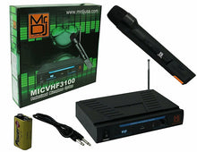 Load image into Gallery viewer, Mr. Dj MIC-VHF3100 &lt;br&gt;Professional Wireless Dual-Channel design Microphone System