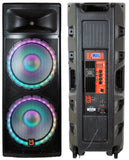 MR DJ PBX6600LED Bluetooth Speaker <br/>Professional Dual 2x15