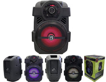 Load image into Gallery viewer, 2 MR DJ PSE80BT Bluetooth Speaker&lt;br/&gt; 8&quot; Portable Active Speaker with Rechargeable Battery Party Speaker with Bluetooth 1200 Watts P.M.P.O