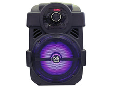Load image into Gallery viewer, MR DJ PSE80BT Bluetooth Speaker&lt;br/&gt; 8&quot; Portable Active Speaker with Rechargeable Battery Party Speaker with Bluetooth 1200 Watts P.M.P.O