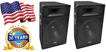 Load image into Gallery viewer, 2 Mr Dj Patron PSS-1700 Pro Audio Single 15&quot; Passive 2-Way DJ/PA Loudspeaker